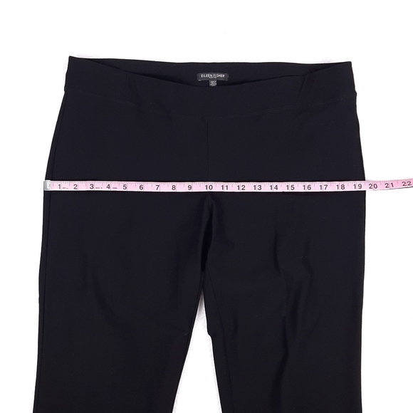 Eileen Fisher Washable Stretch Crepe Straight Pant pull on ankle minimalist - Picture 4 of 9